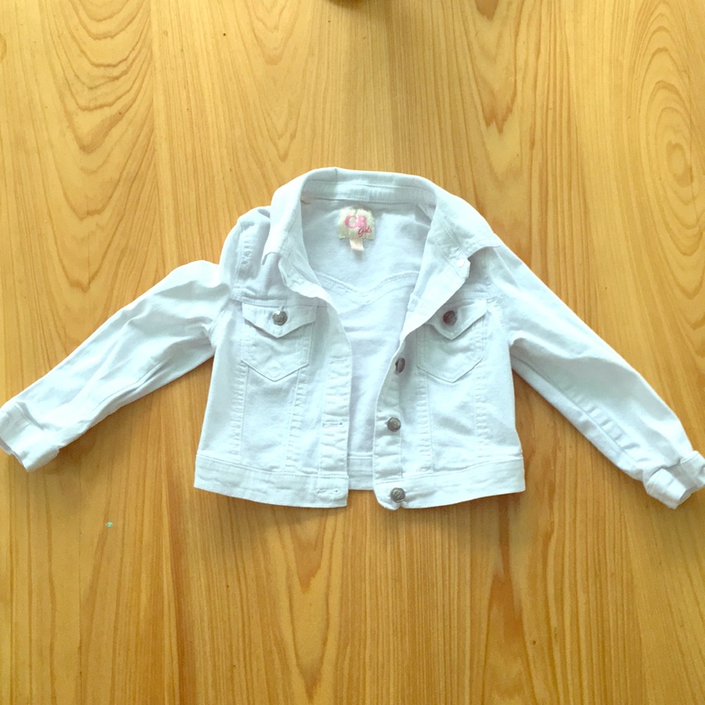 White Denham Jacket for girls